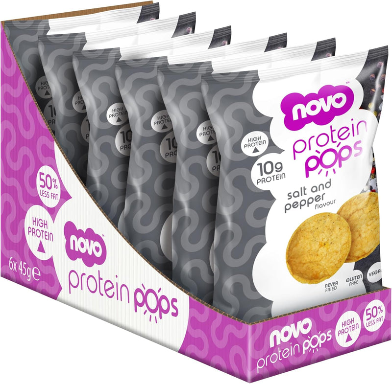 Novo Salt & Pepper Protein Pops 45g - Case of 6