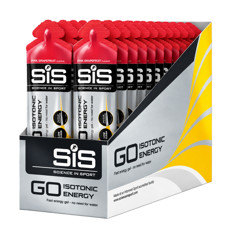 SIS Science In Sport GO Isotonic Energy Gel Pink Grapefruit 60ml - Case of 30 [Best Before: 30/06/2026]