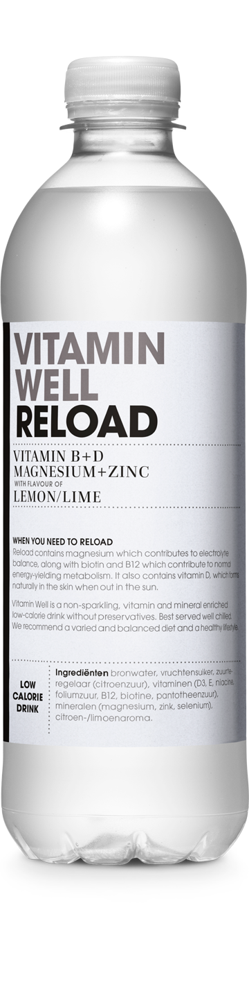 Vitamin Well Reload Lemon & Lime drink 500ml - Case of 12