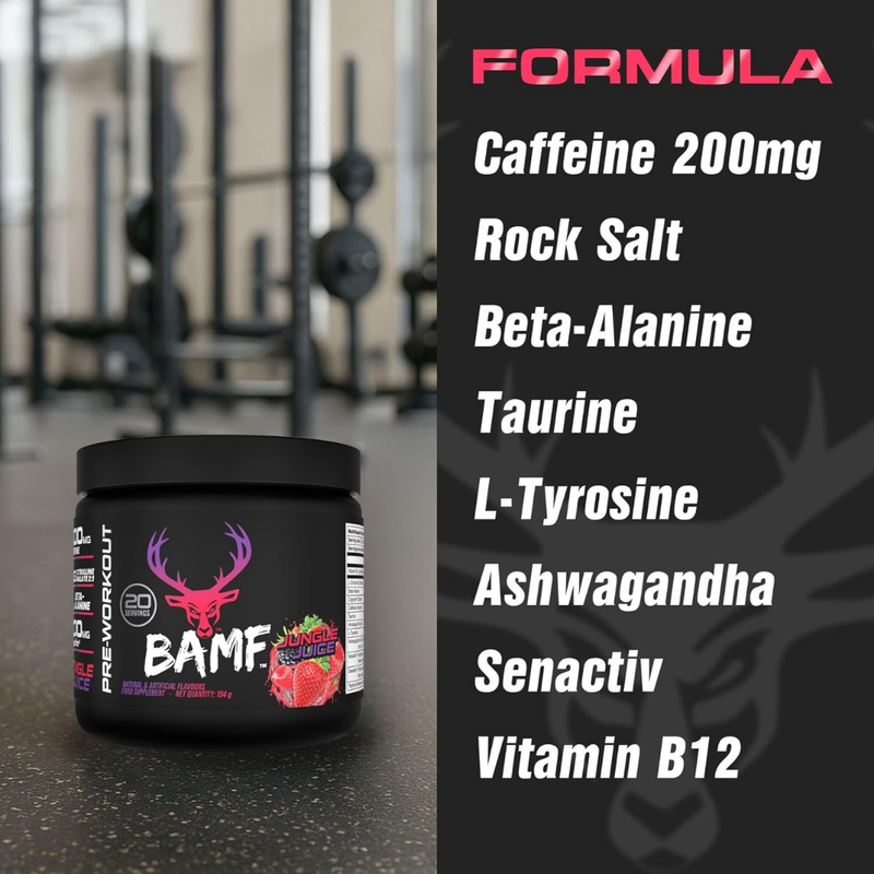 Bucked Up BAMF Jungle Juice High-Stim Pre-Workout 194g