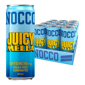 NOCCO Juicy Melba Sugar-Free BCAA Drink 330ml - Case of 12 [Best Before: 28/06/2025]