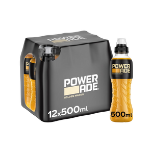 Powerade Golden Mango 500ml - Case of 12 [Best Before: 31/03/2025]