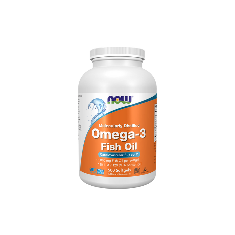 NOW Foods OMEGA 3 Fish Oil 1000mg - 500 softgels