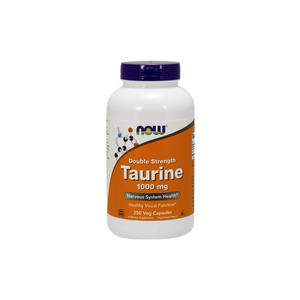 NOW Foods Taurine 1000mg Double Strength - 250 Veg Capsules