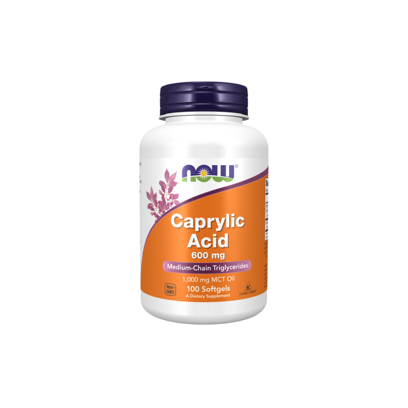 NOW Foods Caprylic Acid 600mg - 100 softgels