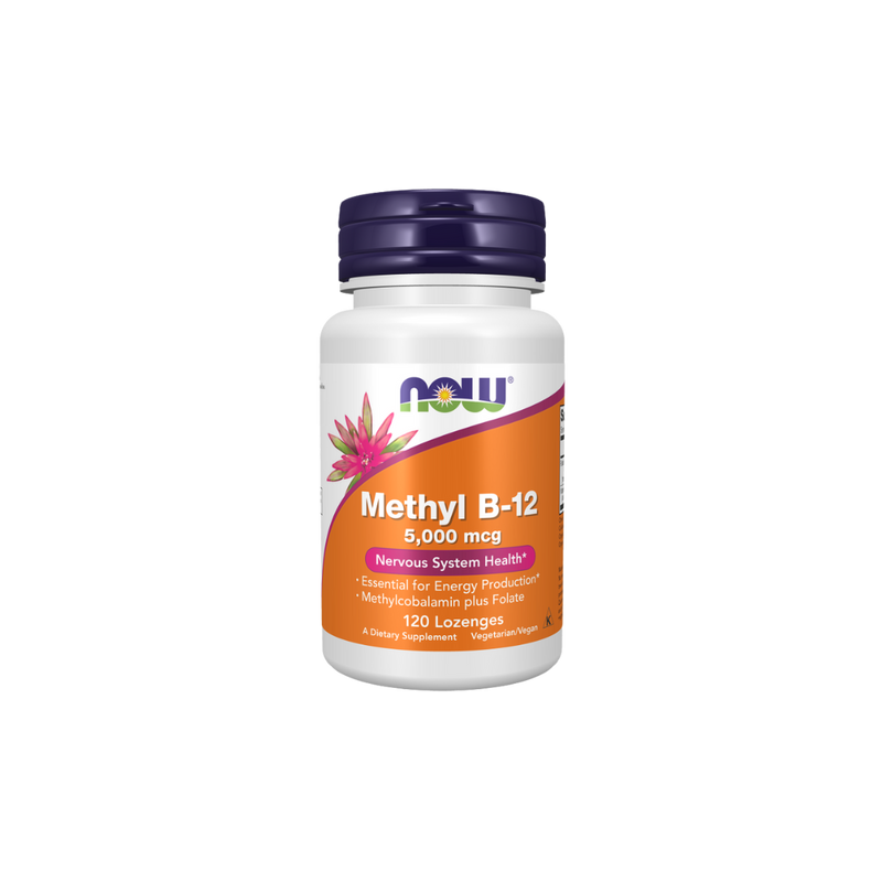 NOW Foods, Methyl B-12, 5,000mcg - 60 Lozenges