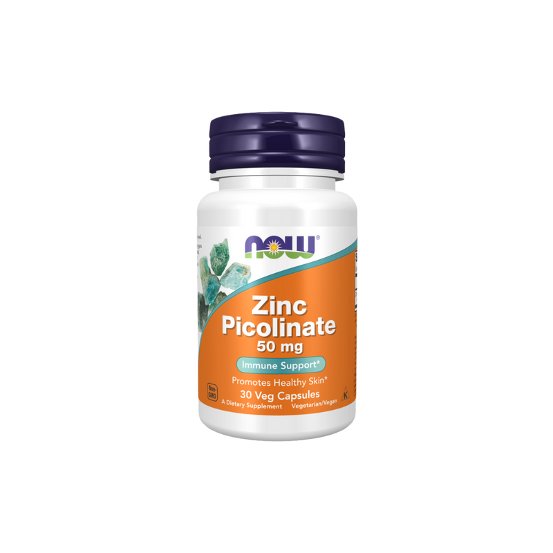 NOW Foods Zinc Picolinate 50mg - 120 Veg Capsules