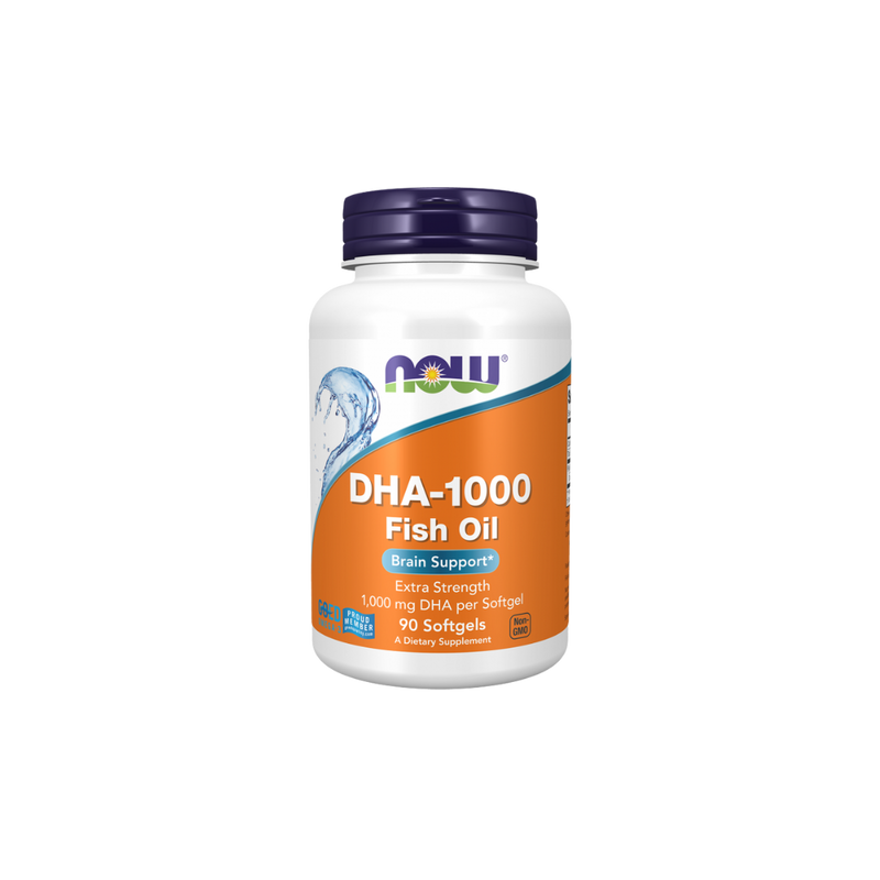 NOW Foods DHA-1000 Fish Oil, Extra Strength - 90 Softgels