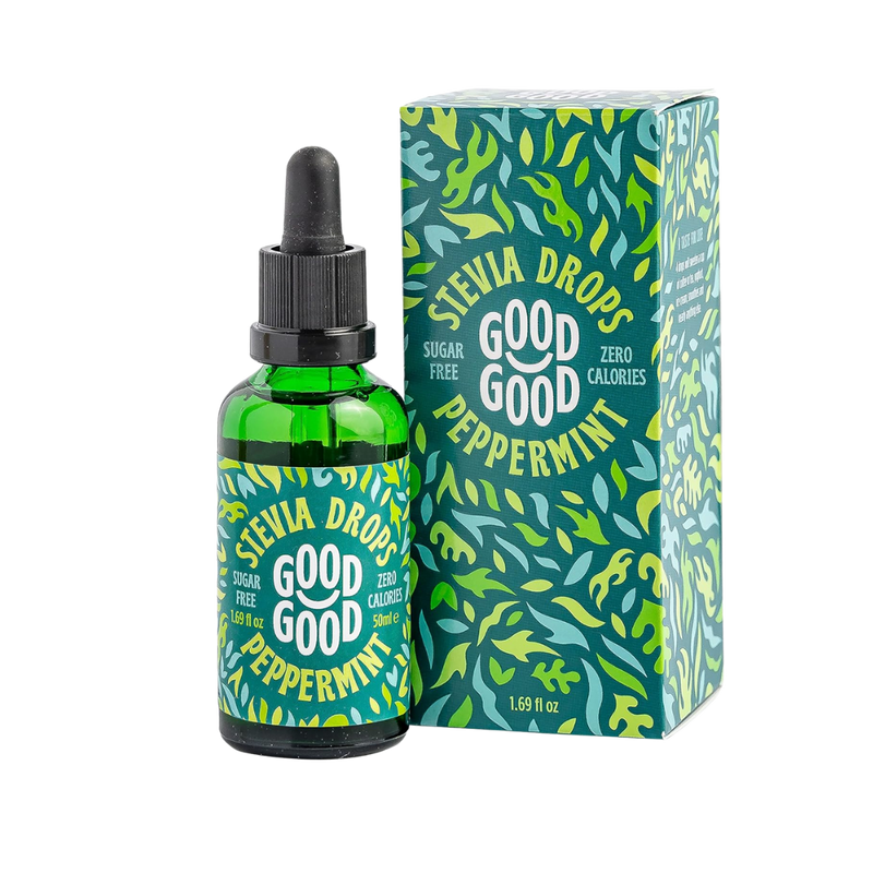 Good Good Peppermint Stevia Drops Sugar-Free Sweetener 50ml