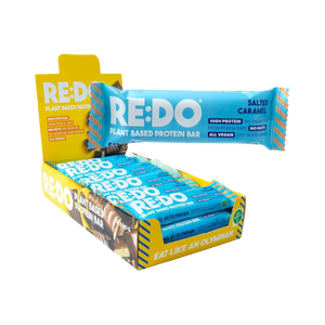 RE:DO Salted Caramel Flavour Plant Based Protein Bar 60g - Case of 18