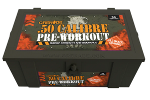 Grenade Ultimate Orange .50 Calibre Pre-Workout Ammo Box 580g