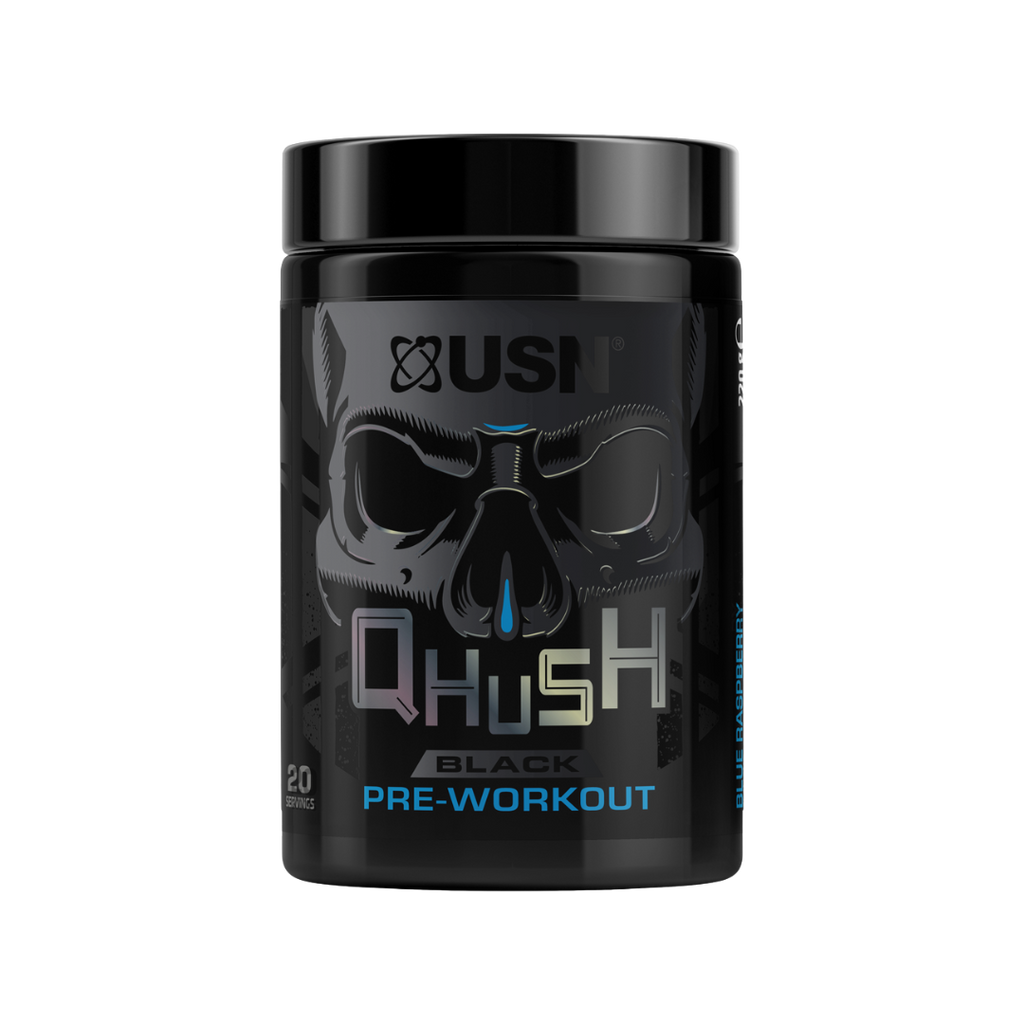QHUSH Pre Workout Blue Raspberry Flavour