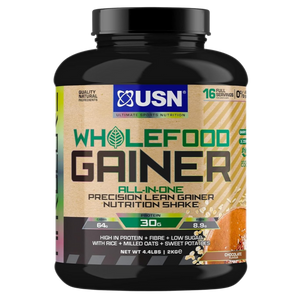 USN Wholefood Muscle Gainer Chocolate 2kg [Best Before: 28/02/2025]