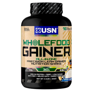 USN Wholefood Muscle Gainer Banana Blueberry Pancake Flavour 2kg [Best Before: 28/02/2025]
