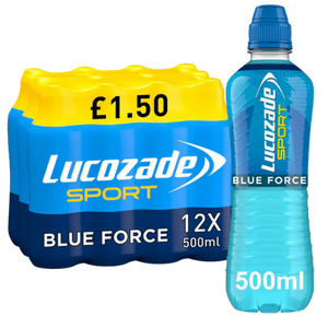 Lucozade Sport Blue Force Isotonic Sports Drink 500ml - Case of 12