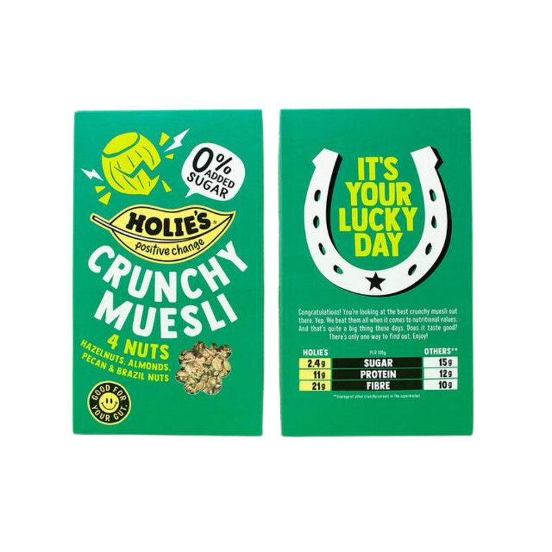 Holies 4 Nuts Crunchy Muesli 400g - Case of 6