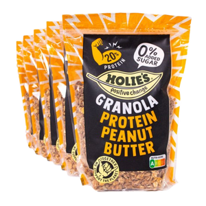 Holies Peanut Butter Protein Granola 350g - Case of 6 [Best Before: 31/07/2025]