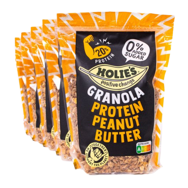 Holies Peanut Butter Protein Granola 350g - Case of 6