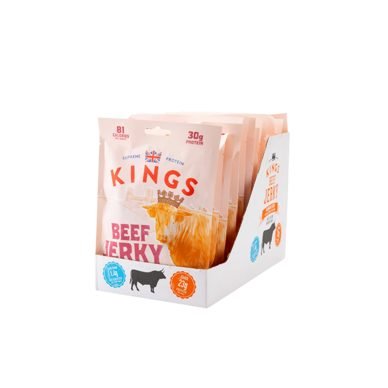 Kings BBQ Flavour Beef Jerky 60g - Case of 16