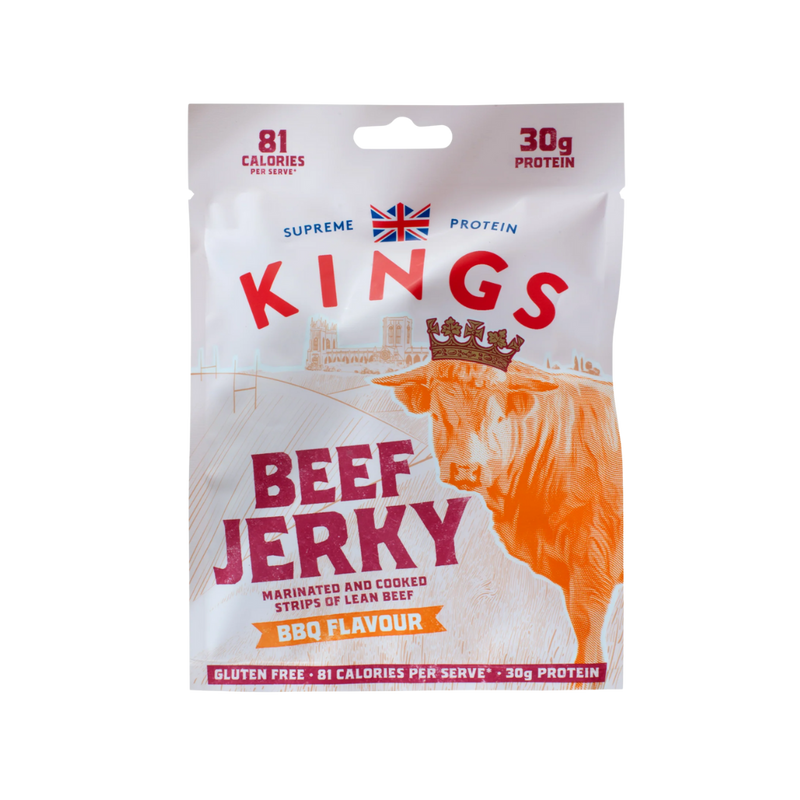 Kings BBQ Flavour Beef Jerky 60g - Case of 16