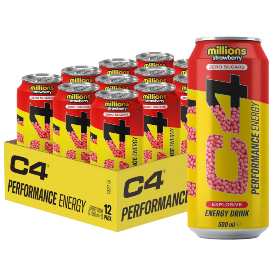 Energy Drink Millions Strawberry flavour Case 12