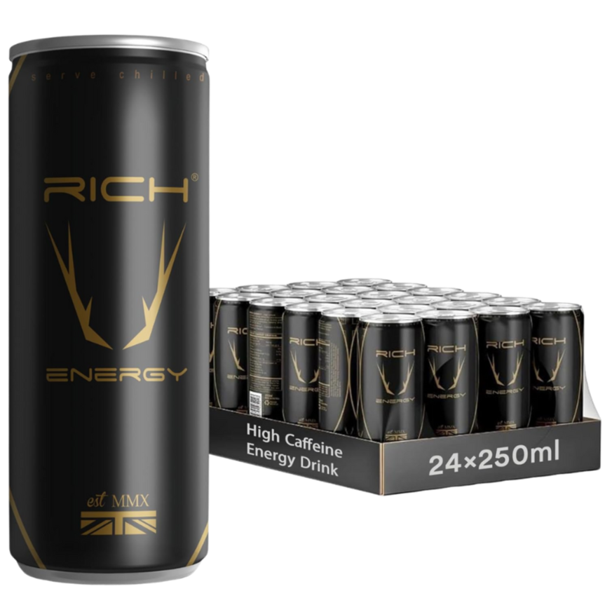 Rich High Caffeine Energy Drink Case 24