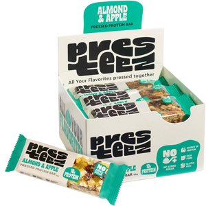 Presteez Almond & Apple Pressed Protein bar 50g - Case of 12 [Best Before: 10/06/2025]