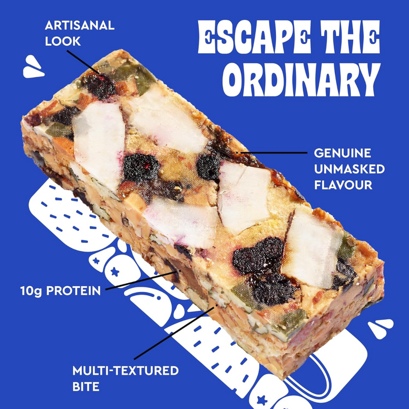 Presteez Coconut & Blueberry Pressed Protein bar 50g - Case of 12 [Best Before: 20/05/2025]