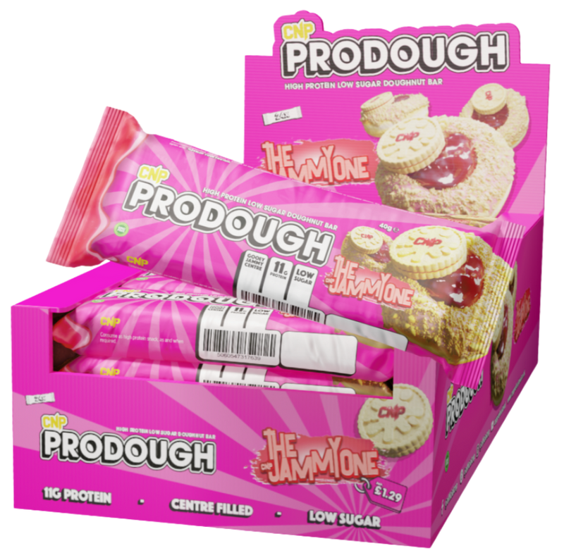 CNP ProDough The Jammy One Snack-Size Protein bar 40g - Case of 24 [Best Before: 24/06/2025]