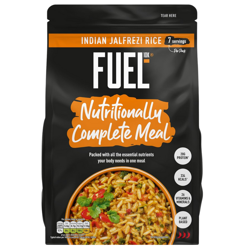 Fuel10k Meal Pouch 7 Servings Indian Jalfrezi Rice 658g [Best Before Date: 31/03/2025]