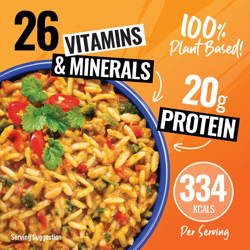 Fuel10k Meal Pouch 7 Servings Indian Jalfrezi Rice 658g [Best Before Date: 31/03/2025]