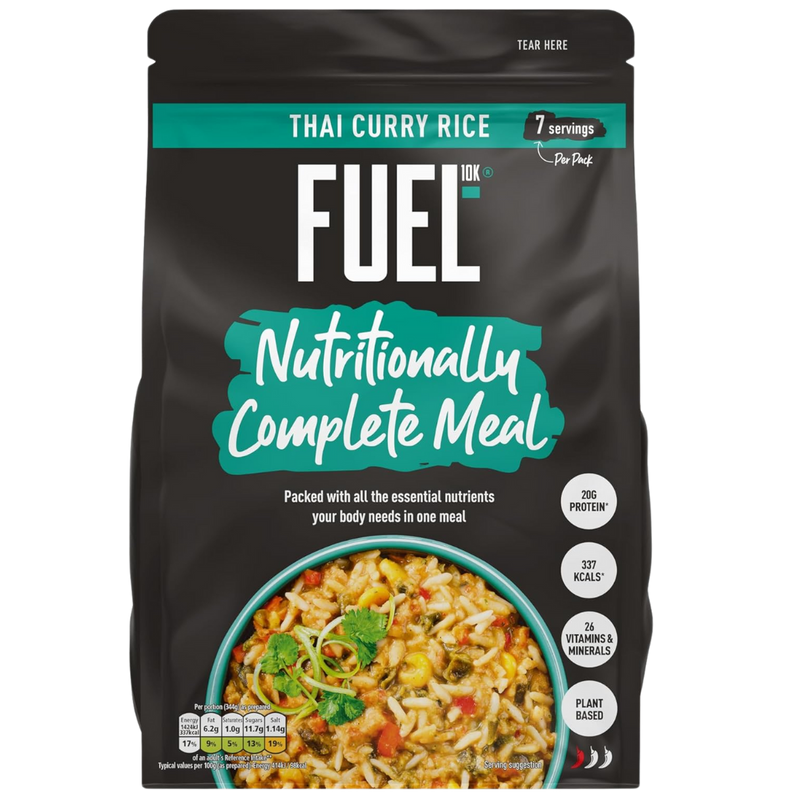 Fuel10k meal pouch 7 servings Thai Green Curry Rice 658g - Case of 8 [Best Before Date: 30/04/2025]