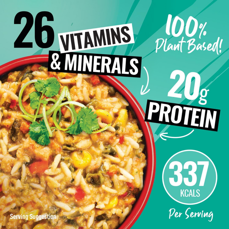 Fuel10k meal pouch 7 servings Thai Green Curry Rice 658g - Case of 8 [Best Before Date: 30/04/2025]