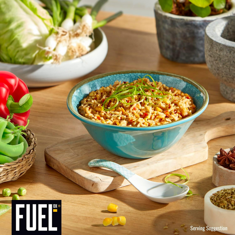 Fuel10k meal pouch 7 servings Thai Green Curry Rice 658g - Case of 8 [Best Before Date: 30/04/2025]