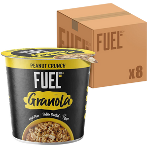Fuel10k Peanut Crunch Granola Pot 70g - Case of 8 [Best Before Date: 15/04/2025]