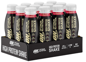 Optimum Nutrition Strawberry Flavour High Protein Shake 330ml - Case of 12 [Best Before: 06/06/2025]