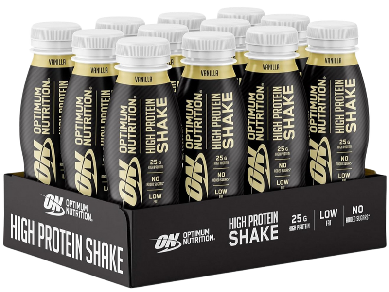 Optimum Nutrition Vanilla Flavour High Protein Shake 330ml - Case of 12 [Best Before: 28/06/2025]
