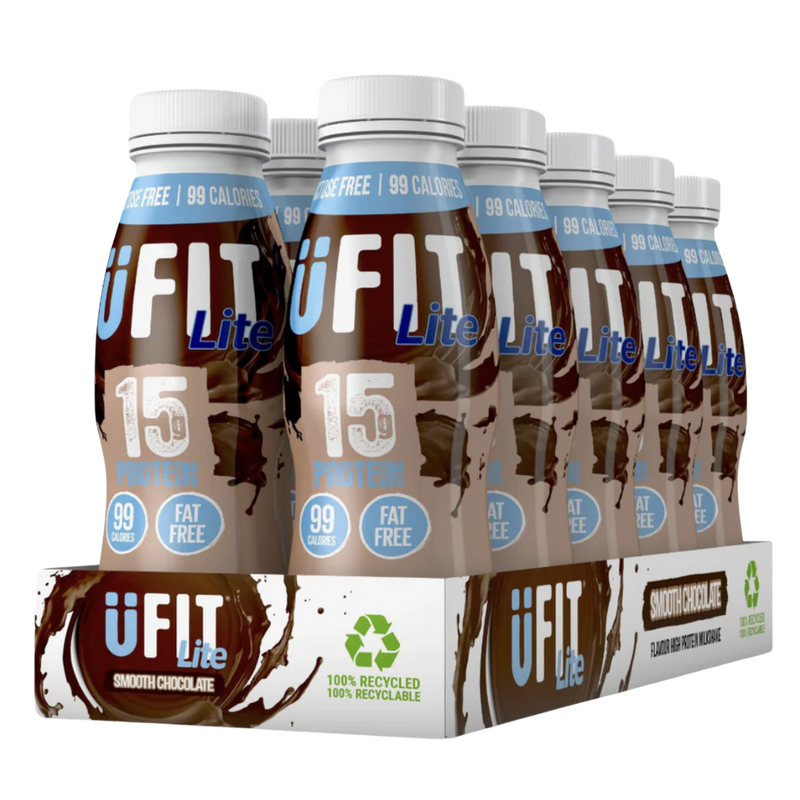 UFIT Lite Smooth Chocolate Protein Shake 310ml - Case of 10 [Best Before: 04/06/2025]