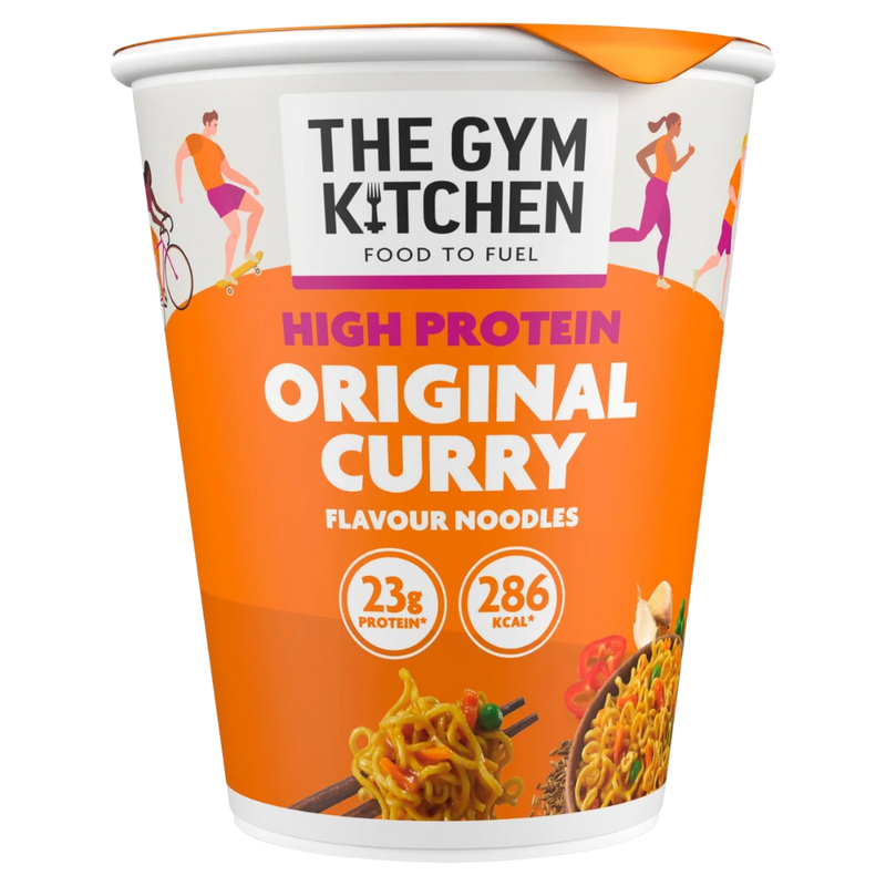 The Gym Kitchen High Protein Curry Instant Noodles 64g - Case of 12