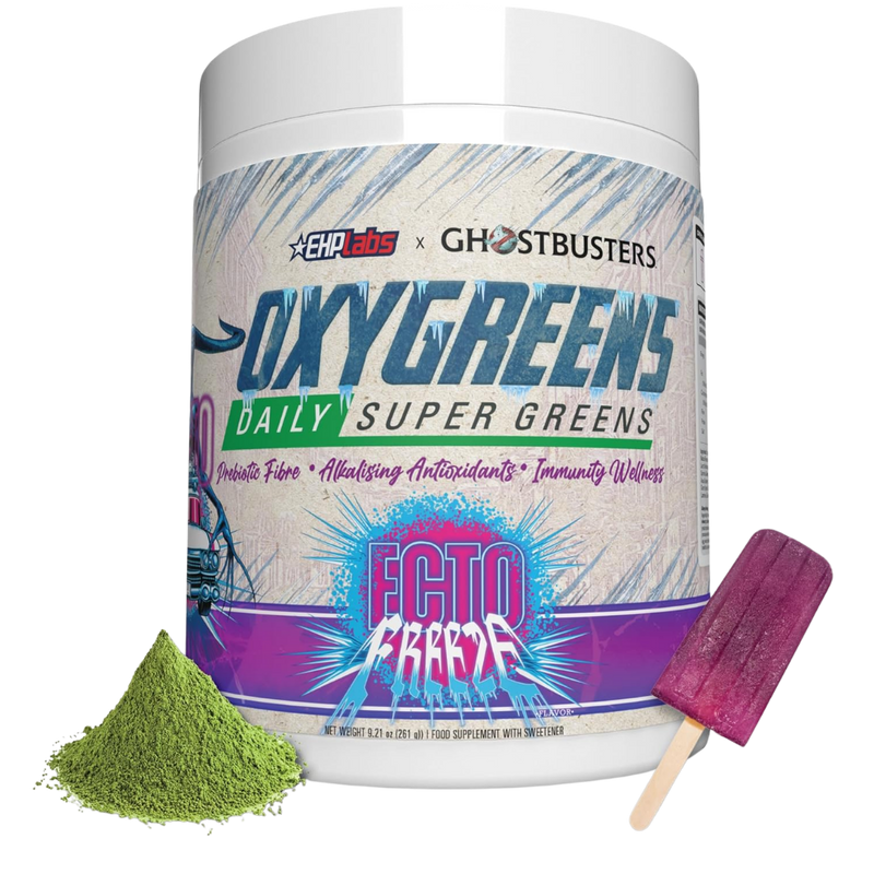 EHP Labs x Ghostbusters Oxygreens Daily Greens Ecto Freeze 261g (30 servings) [Best Before: 13/03/2026]