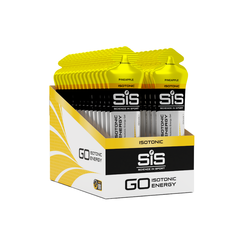 SIS Science In Sport GO Isotonic Energy Gel Pineapple 60ml - Case of 30 [Best Before: 31/03/2026]