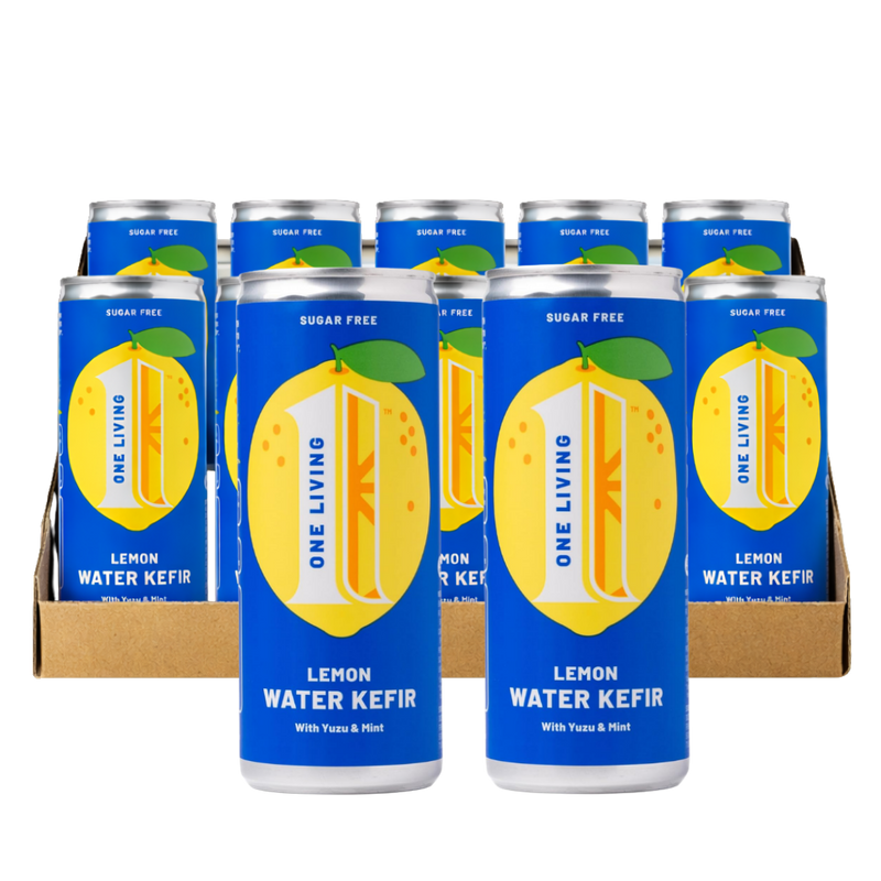 One Living Lemon Water Kefir 250ml - Case of 12 [Best Before: 01/05/2026]
