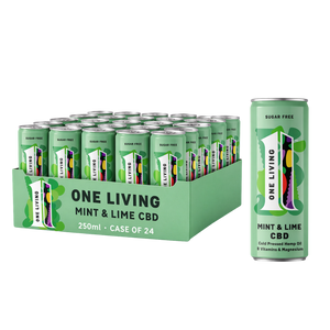 One Living Lime & Mint CBD Drink 250ml - Case of 24 [Best Before: 30/04/2026]