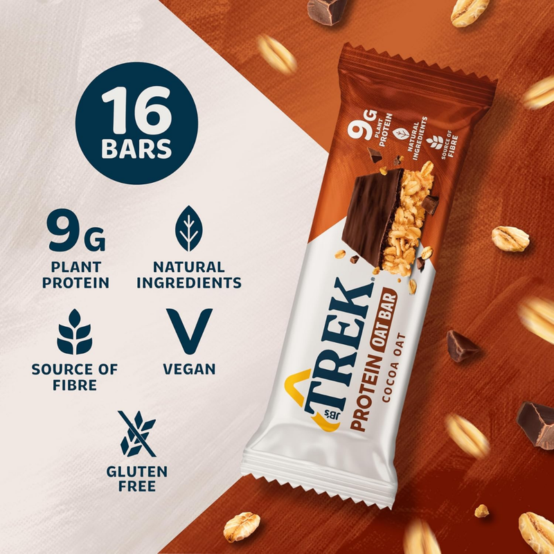 Trek Protein Flapjack Variety Pack 50g - Case of 16 [Best Before: 13/03/2026]