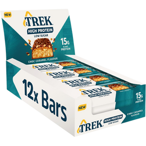 Trek High Protein Low Sugar Choc Caramel Protein bar 44g - Case of 12 [Best Before: 09/03/2026]