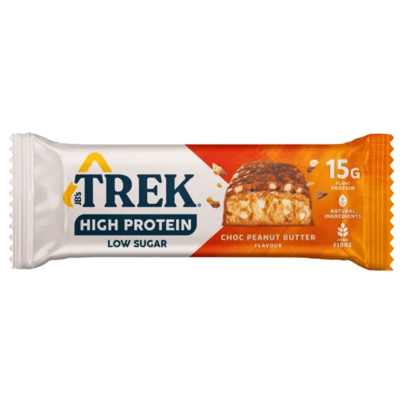 Trek Choc Peanut Butter Protein bar 55g - Case of 12 [Best Before: 08/03/2026]