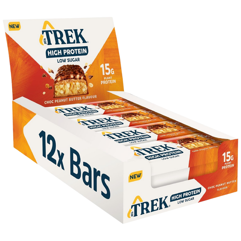Trek Choc Peanut Butter Protein bar 55g - Case of 12 [Best Before: 08/03/2026]