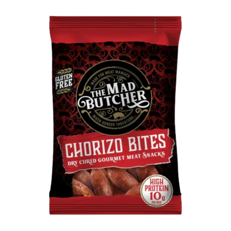 The Mad Butcher Chorizo Bites 40g - Case of 12 [Best Before: 01/05/2026]