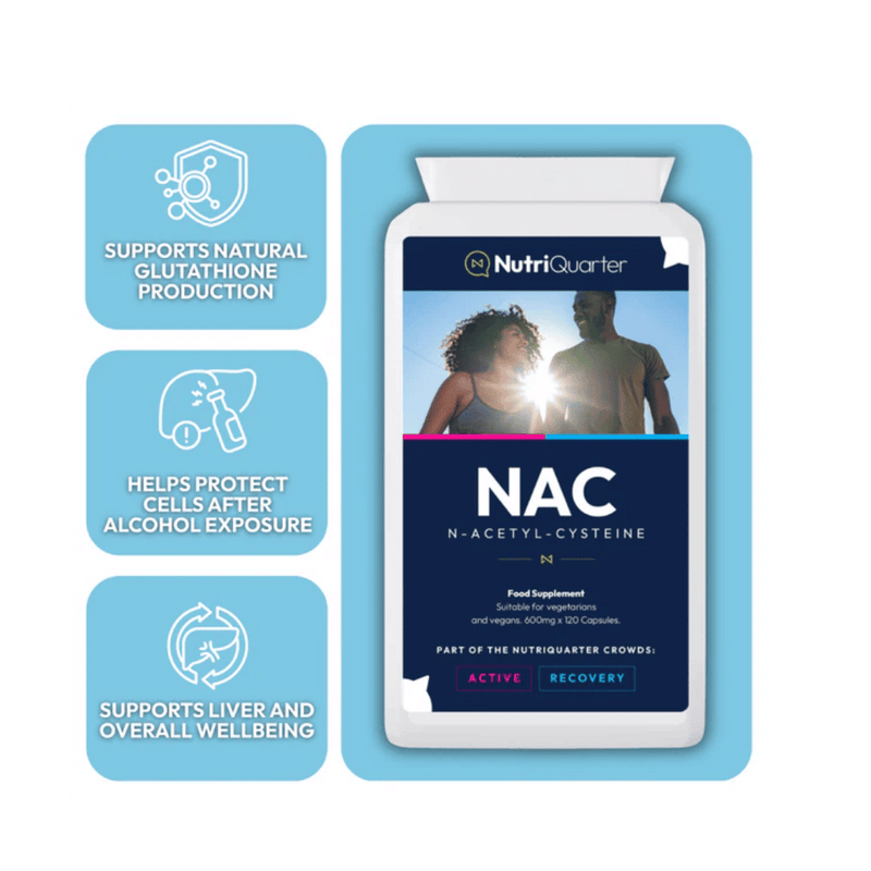 NutriQuarter  NAC -  N-Acetyl-Cysteine - 120 tablets
