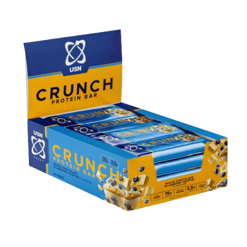 USN Trust Crunch Protein bar Blueberry Muffin Flavour 60g - Case of 12 [Best Before: 30/04/2026]